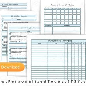 home health care checklist templates